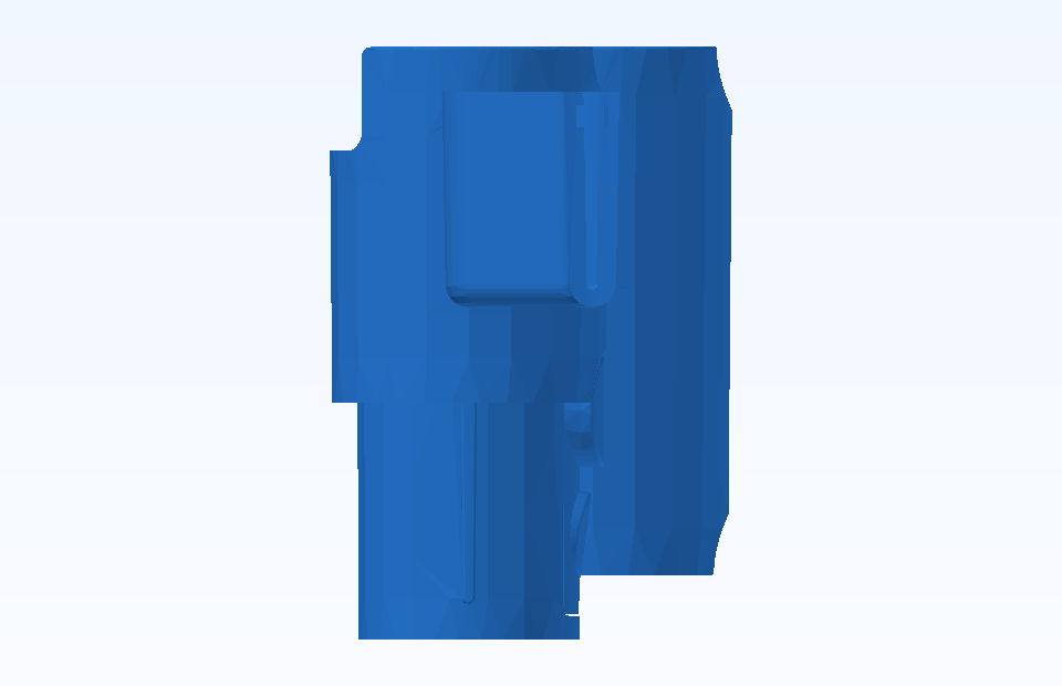 ABS Custom Plastic Parts Precision Plastic Component Plastic Injection Precision Mold Manufacturing - PFMOLD-CAD-00001 Side view