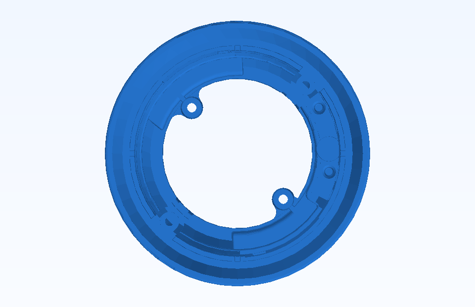 ABS Custom Plastic Parts Precision Plastic Component Plastic Injection Precision Mold Manufacturing - PFMOLD-CAD-00003 Top view