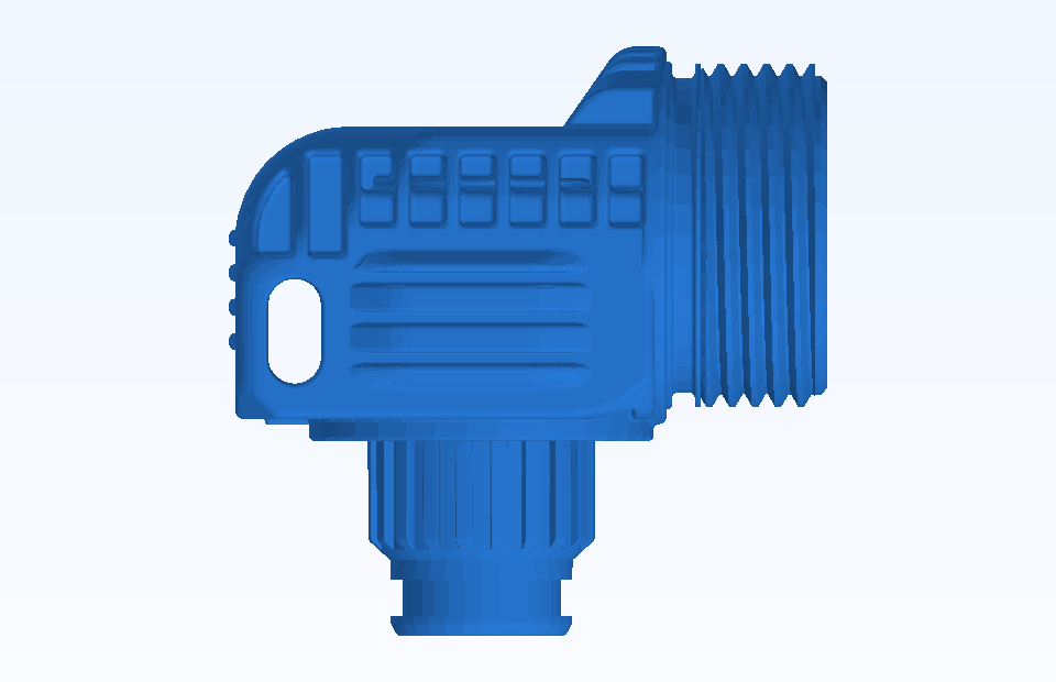 ABS Electrical Connector Plug Socket Component Plastic Injection Precision Mold Manufacturing - PFMOLD-CAD-00009 Top view