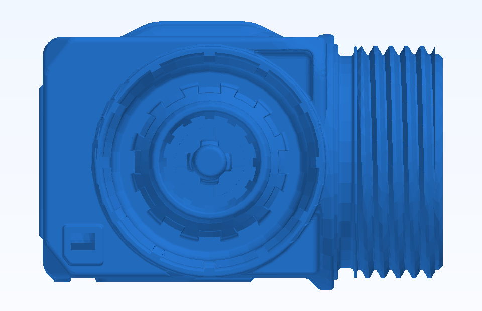 ABS Electrical Connector Plug Socket Component Plastic Injection Precision Mold Manufacturing - PFMOLD-CAD-00010 Front view