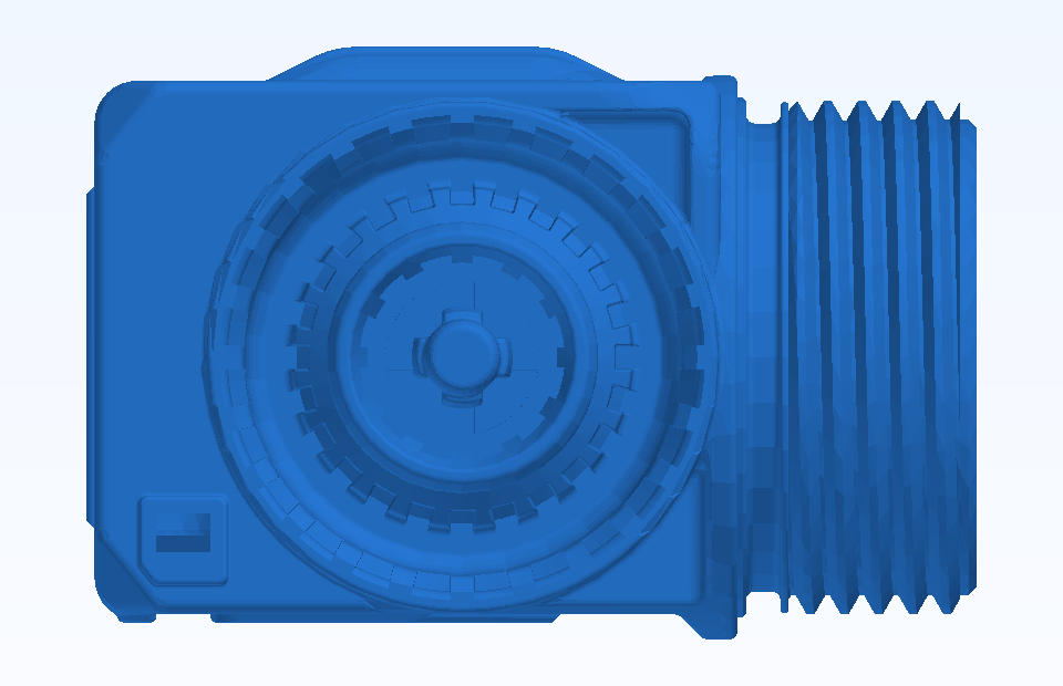 ABS Electrical Connector Plug Socket Component Plastic Injection Precision Mold Manufacturing - PFMOLD-CAD-00011 Front view