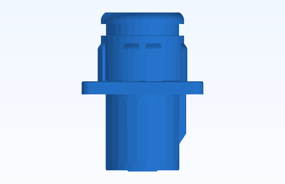 ABS Electrical Connector Plug Socket Component Plastic Injection Precision Mold Manufacturing - PFMOLD-CAD-00016 Top view