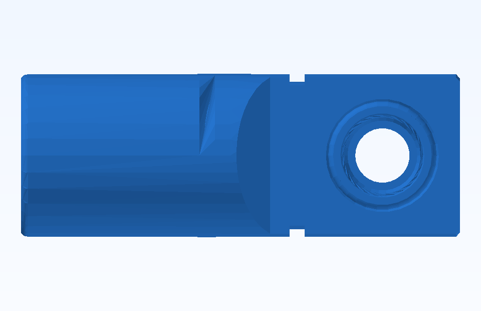 ABS Electrical Connector Plug Socket Component Plastic Injection Precision Mold Manufacturing - PFMOLD-CAD-00019 Side view