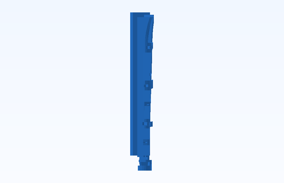 ABS Custom Plastic Parts Precision Plastic Component Plastic Injection Precision Mold Manufacturing - PFMOLD-CAD-00025 Side view