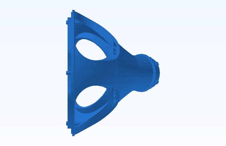 ABS Custom Plastic Parts Precision Plastic Component Plastic Injection Precision Mold Manufacturing - PFMOLD-CAD-00028 Side view