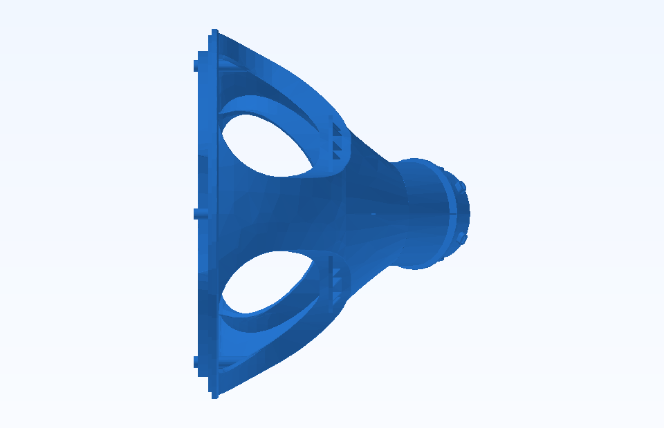ABS Custom Plastic Parts Precision Plastic Component Plastic Injection Precision Mold Manufacturing - PFMOLD-CAD-00030 Side view