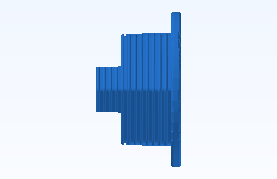 ABS Custom Plastic Parts Precision Plastic Component Plastic Injection Precision Mold Manufacturing - PFMOLD-CAD-00100 Side view
