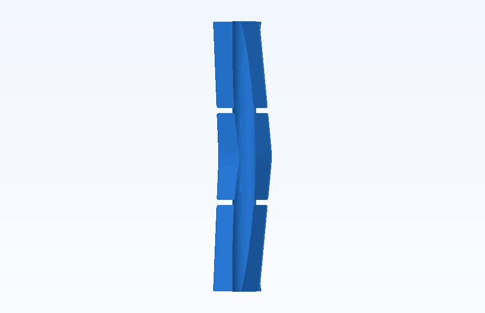 ABS Custom Plastic Parts Precision Plastic Component Plastic Injection Precision Mold Manufacturing - PFMOLD-CAD-00105 Top view