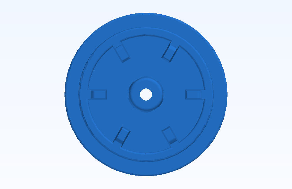 ABS Custom Plastic Parts Precision Plastic Component Plastic Injection Precision Mold Manufacturing - PFMOLD-CAD-00109 Front view