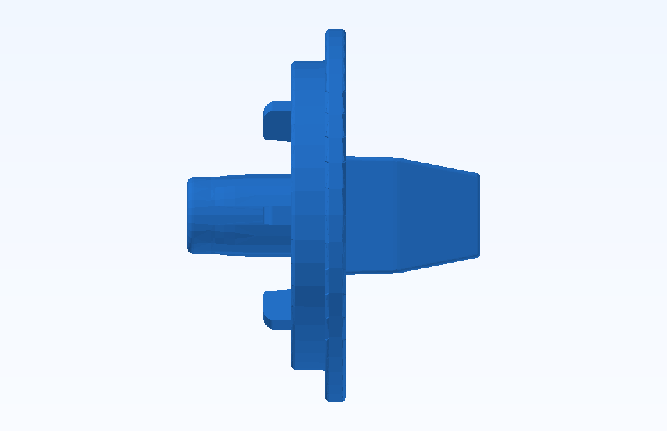 ABS Custom Plastic Parts Precision Plastic Component Plastic Injection Precision Mold Manufacturing - PFMOLD-CAD-00109 Side view