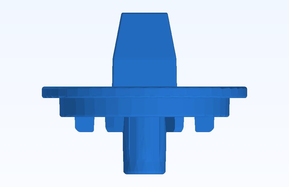 ABS Custom Plastic Parts Precision Plastic Component Plastic Injection Precision Mold Manufacturing - PFMOLD-CAD-00109 Top view