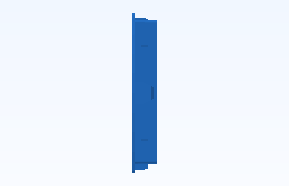ABS Custom Plastic Parts Precision Plastic Component Plastic Injection Precision Mold Manufacturing - PFMOLD-CAD-00129 Side view