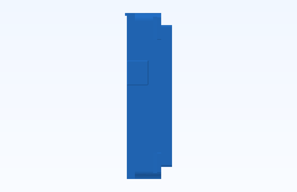 ABS Custom Plastic Parts Precision Plastic Component Plastic Injection Precision Mold Manufacturing - PFMOLD-CAD-00135 Side view