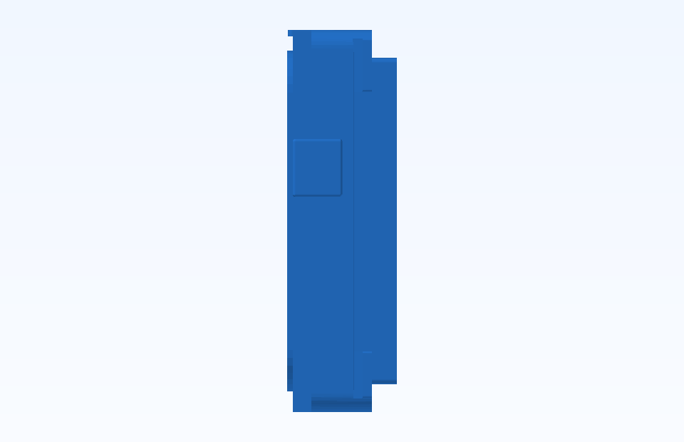 ABS Custom Plastic Parts Precision Plastic Component Plastic Injection Precision Mold Manufacturing - PFMOLD-CAD-00137 Side view