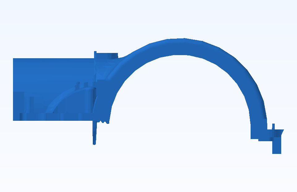 ABS Custom Plastic Parts Precision Plastic Component Plastic Injection Precision Mold Manufacturing - PFMOLD-CAD-00145 Side view
