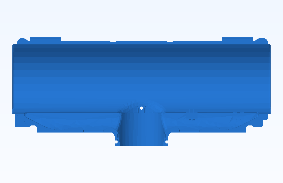 ABS Custom Plastic Parts Precision Plastic Component Plastic Injection Precision Mold Manufacturing - PFMOLD-CAD-00145 Top view