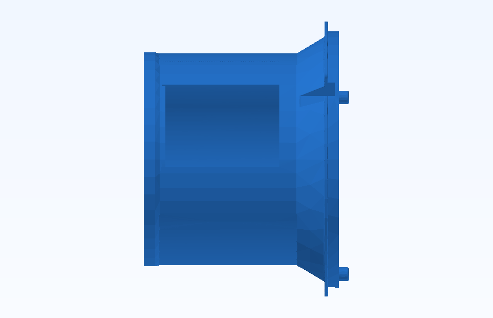 ABS Custom Plastic Parts Precision Plastic Component Plastic Injection Precision Mold Manufacturing - PFMOLD-CAD-00149 Side view