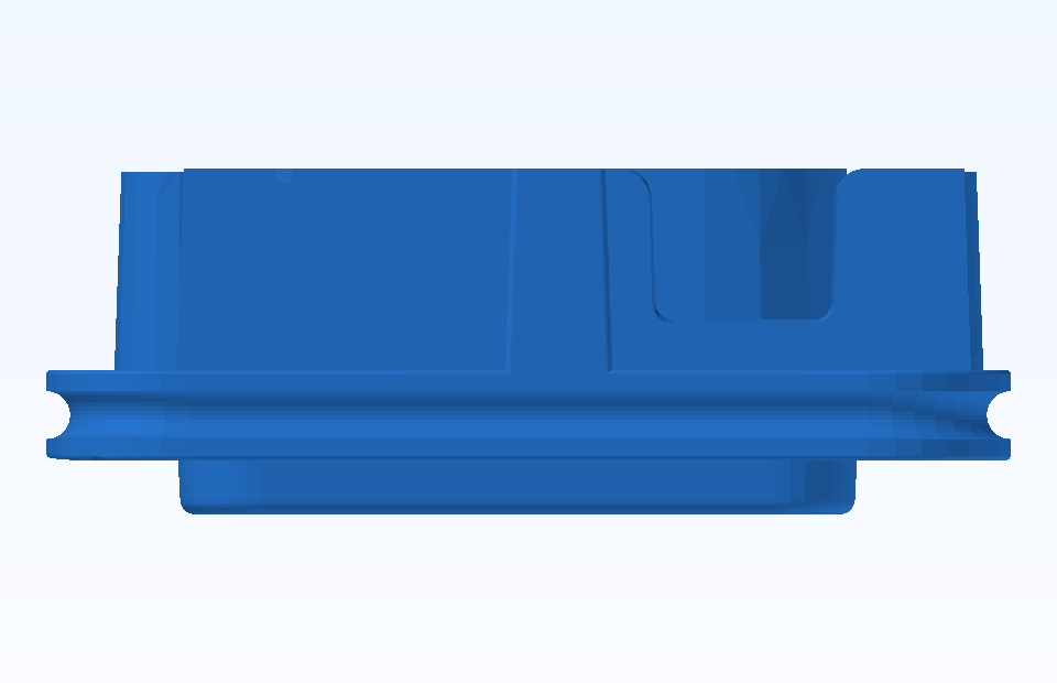 ABS Custom Plastic Parts Precision Plastic Component Plastic Injection Precision Mold Manufacturing - PFMOLD-CAD-00159 Side view